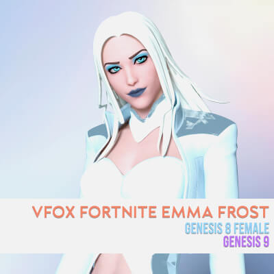 Fortnite Emma Frost for Genesis 8 and 9