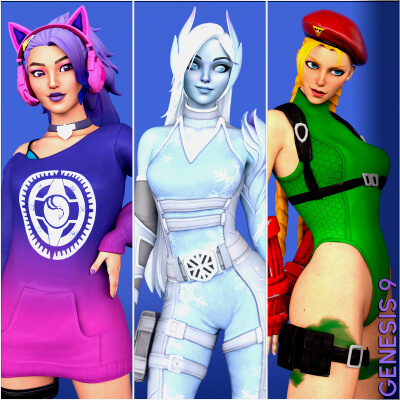 Fortnite Girl Pack 05 for Genesis 9