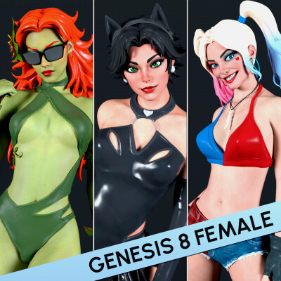 Fortnite Girl Pack 09 for Genesis 8 Female