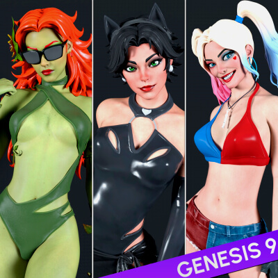 Fortnite Girl Pack 09 for Genesis 9