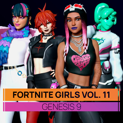 Fortnite Girls Vol 11 Bundle for Genesis 9