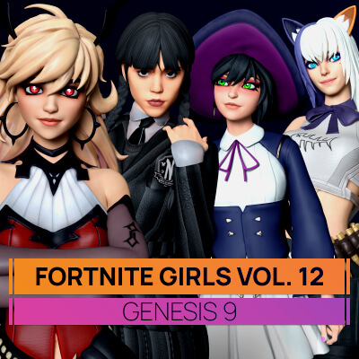Fortnite Girls Vol 12 Bundle for Genesis 9