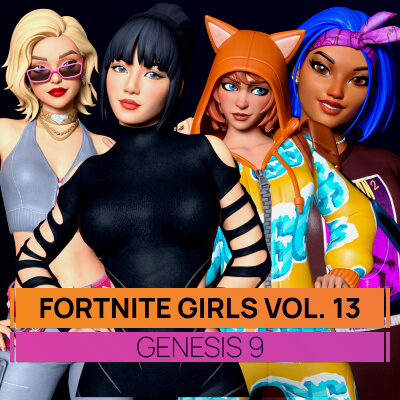 Fortnite Girls Vol 13 Bundle for Genesis 9