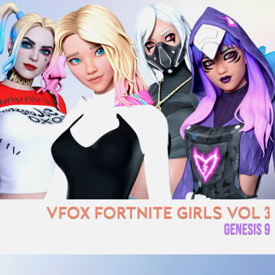 Fortnite Girls Vol 3 Bundle for Genesis 9
