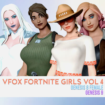 Fortnite Girls Vol. 4 Bundle for Genesis 8 and 9