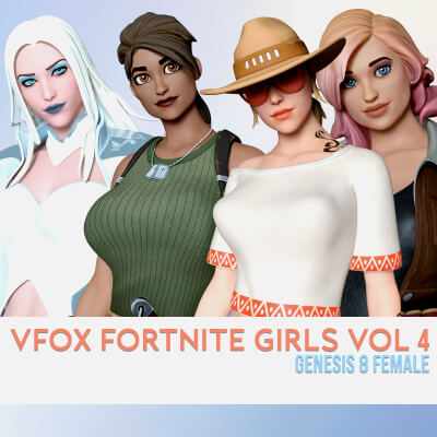 Fortnite Girls Vol 4 Bundle for Genesis 8 Female