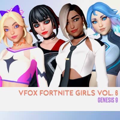 Fortnite Girls Vol 6 Bundle for Genesis 9