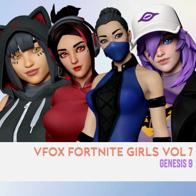 Fortnite Girls Vol 7 Bundle for Genesis 9