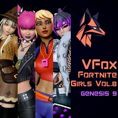 Fortnite Girls Vol 8 Bundle for Genesis 9
