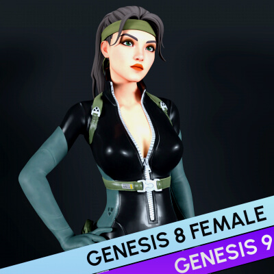 Fortnite Grace Crowne for Genesis 8 and 9
