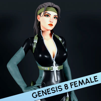 Fortnite Grace Crowne for Genesis 8 Female