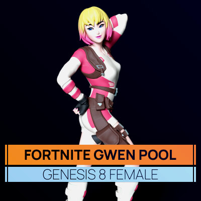 Fortnite Gwenpool for Genesis 8 Female