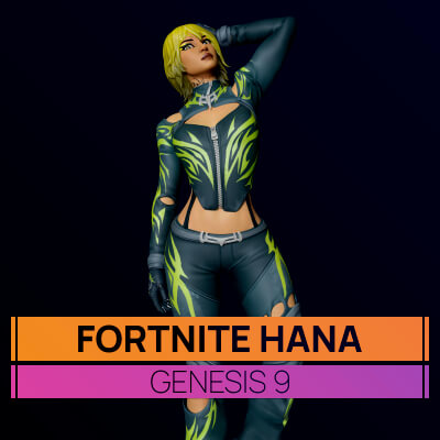Fortnite Hana for Genesis 9