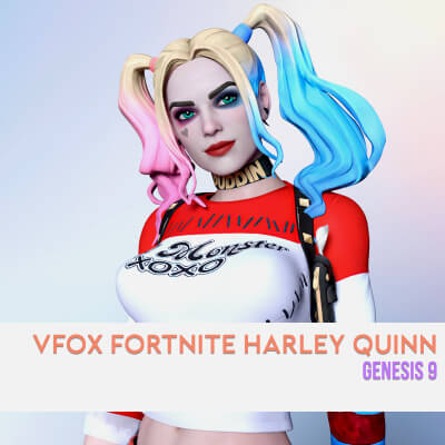 Fortnite Harley Quinn for Genesis 9