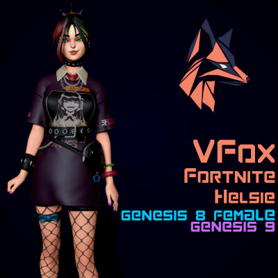 Fortnite Helsie for Genesis 8 and 9
