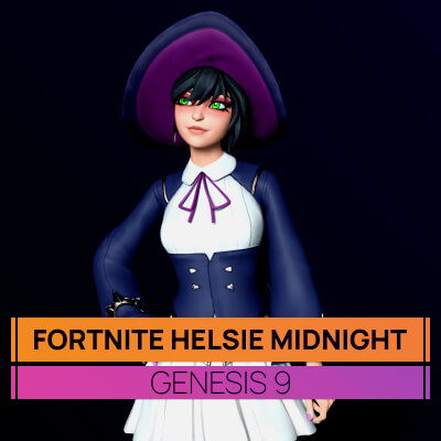 Fortnite Helsie Midnight for Genesis 9