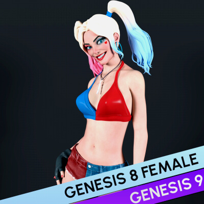 Fortnite High Tide Harley for Genesis 8 and 9