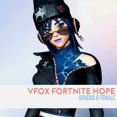 Fortnite Hope for Genesis 8 Female by VFoxGames