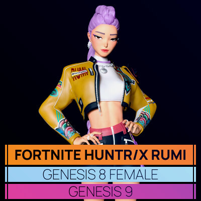 Fortnite HUNTR/X Rumi for Genesis 8 and 9