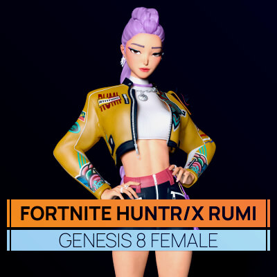 Fortnite HUNTR/X Rumi for Genesis 8 Female