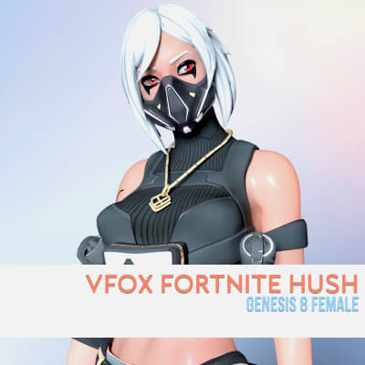 Fortnite Hush for Genesis 8 Female