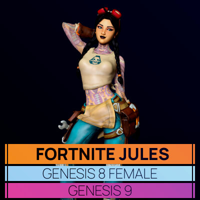 Fortnite Jules for Genesis 8 and 9