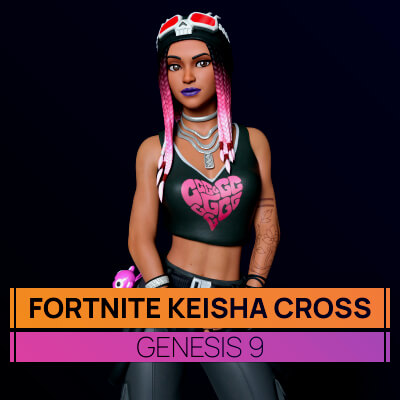 Fortnite Keisha Cross for Genesis 9