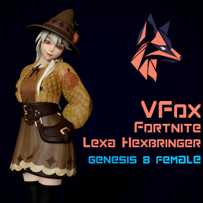 Fortnite Lexa Hexbringer for Genesis 8 Female