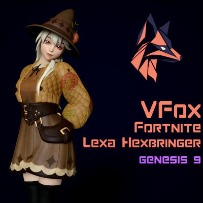 Fortnite Lexa Hexbringer for Genesis 9