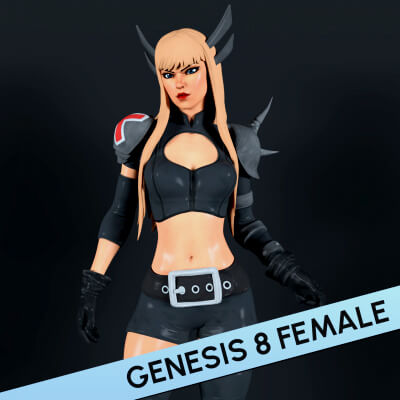 Fortnite Magik for Genesis 8 Female