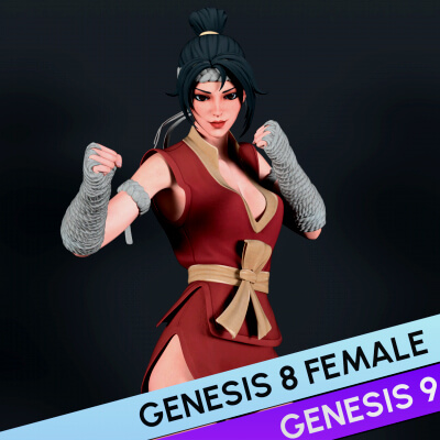 Fortnite Mali for Genesis 8 and 9