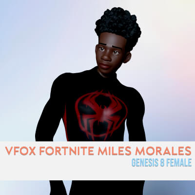 Fortnite Miles Morales for Genesis 8 Male