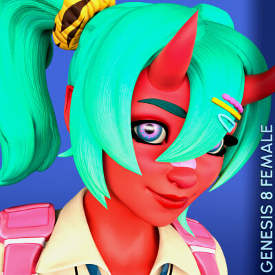 Fortnite Nemia for Genesis 8 Female