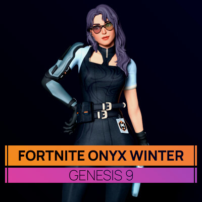 Fortnite Onyx Winter for Genesis 9