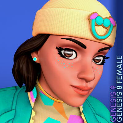 Fortnite Opal for Genesis 8 and 9