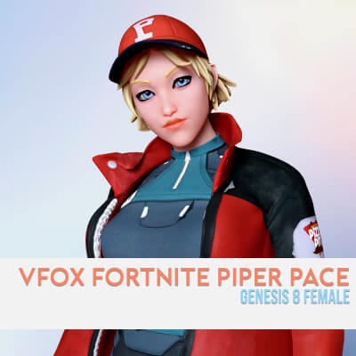 Fortnite Piper Pace for Genesis 8 Female by VFoxGames