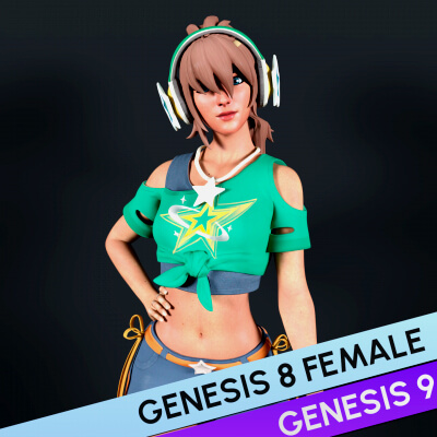 Fortnite PJ for Genesis 8 and 9