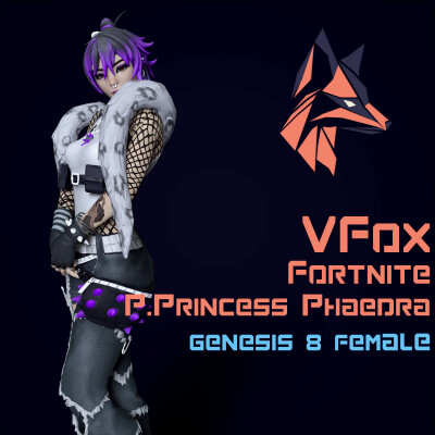Fortnite Punk Princess Phaedra for Genesis 8 Female