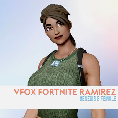 Fortnite Ramirez for Genesis 8 Female by VFoxGames