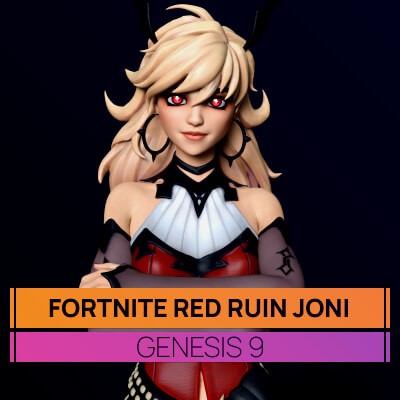 Fortnite Red Ruin Joni for Genesis 9