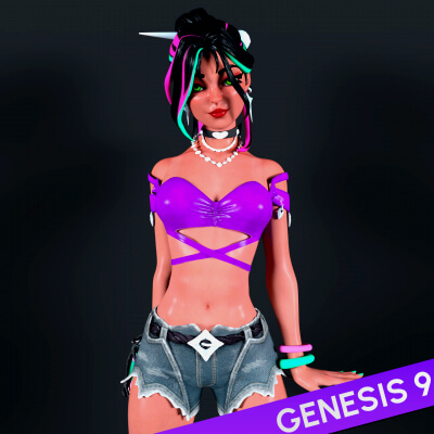 Fortnite Sand Witch Helsie for Genesis 9