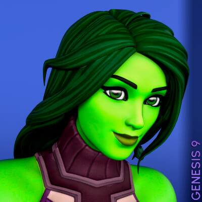 Fortnite She-Hulk for Genesis 9