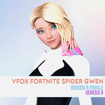 Fortnite Spider-Gwen for Genesis 8 and 9