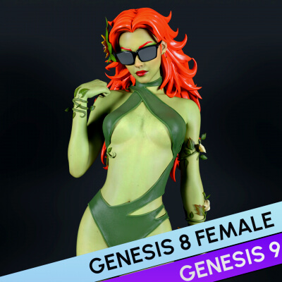 Fortnite Sunflower Ivy for Genesis 8 and 9