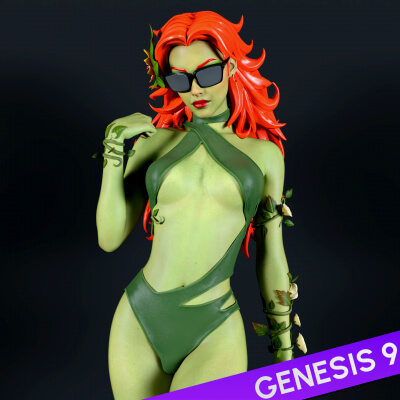 Fortnite Sunflower Ivy for Genesis 9