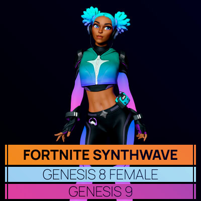 Fortnite Synthwave for Genesis 8 and 9