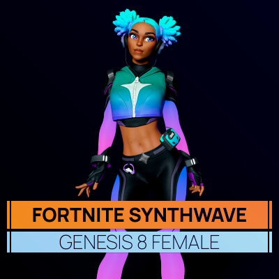 Fortnite Synthwave for Genesis 8 Female