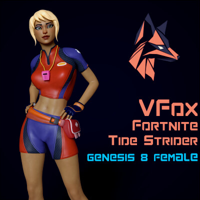 Fortnite Tide Strider for Genesis 8 Female