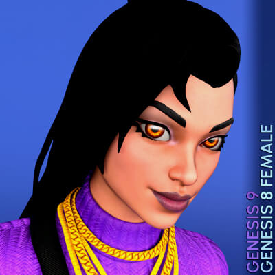 Fortnite Valentina For Genesis 8 and 9