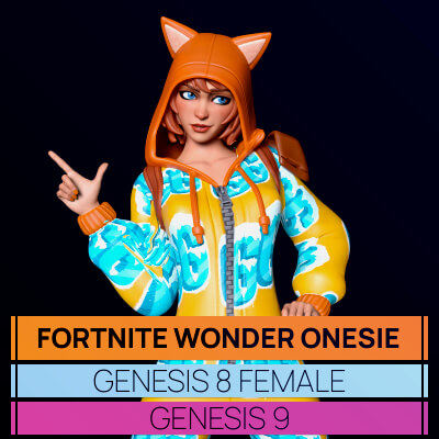 Fortnite Wonder Onesie for Genesis 8 and 9